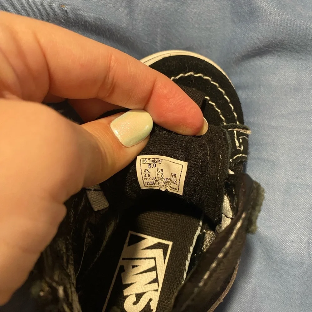 Vans Black and White Kids' High-Tops